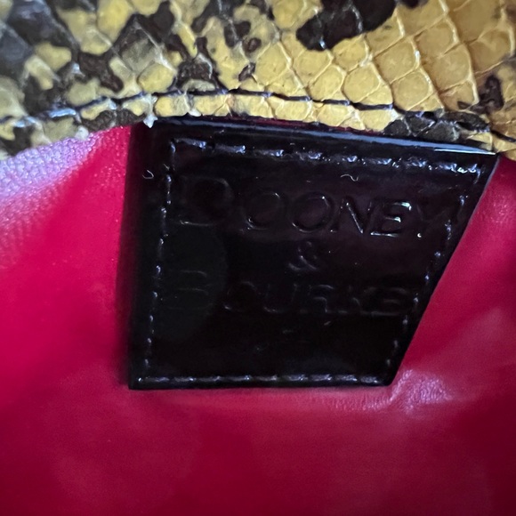 Dooney & Bourke Faux Snakeskin Clutch/Handbag - Picture 5 of 7